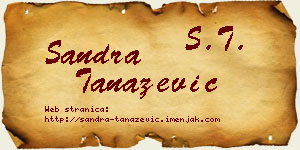 Sandra Tanazević vizit kartica
